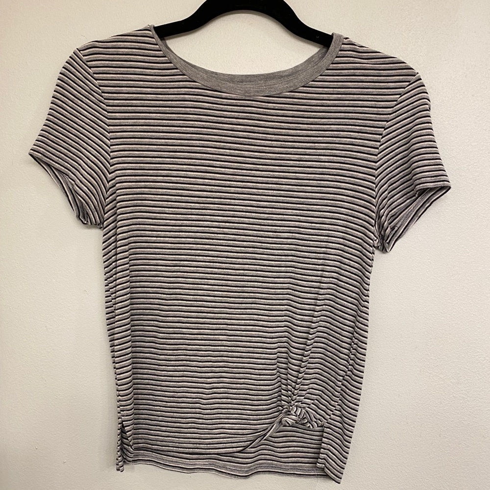 Stripped short sleeve T shirt